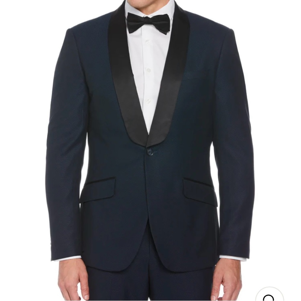Tuxedo jacket navy & black
